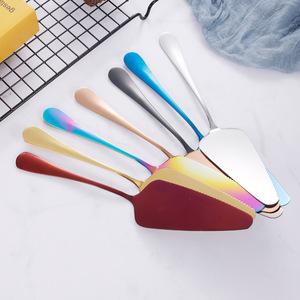 Pala per Pizza in acciaio inossidabile oro nero colorato torta burro formaggio gelato da Dessert Food Helper Turner divisore <span class=keywords><strong>pasticceria</strong></span> - Product Image 4