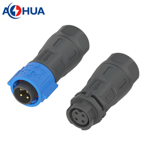 300V 10A PA66 lắp ráp 4P lõi hàn cốc hàn thiết bị đầu cuối Lugs Nam Nữ IP68 không thấm nước kết nối điện tự khóa K15 - Product Image 4
