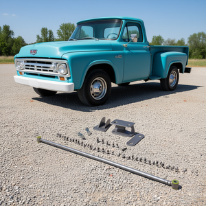 Soportes ajustables para barra trasera para Chevy C10 y camioneta GMC 1965 1967, de acero plateado - Product Image 2