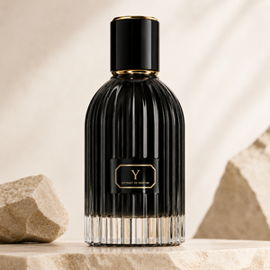 Hot Sale Curved Ribbed Transparent Crystal Glossy Trimmed 100ml perfume <b>bottle</b> - Product Image 5