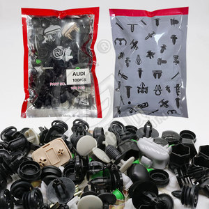 Audi <b>Car</b> Door Panel Trunk Clips <b>Push</b> Retainers Bumper Locators 100Pcs Repair Kit - Product Image 4