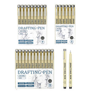 Ensemble supérieur 16 tailles croquis micron stylo Fine Liner dessin <span class=keywords><strong>Manga</strong></span> Anime marqueur supérieur aiguille dessin stylo surligneurs produit - Product Image 5
