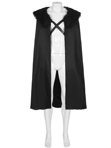 <span class=keywords><strong>Pirata</strong></span> hombres capa abrigo Medieval Vintage invierno piel Collar gótico Punk capa larga Poncho Halloween Caballero Guerrero Cosplay disfraz - Product Image 2