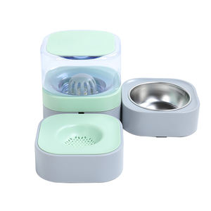 Ensamblable como construcción <span class=keywords><strong>Lego</strong></span> seco-húmedo separado 3 en 1 comida para mascotas y cuencos de alimentación de agua - Product Image 5