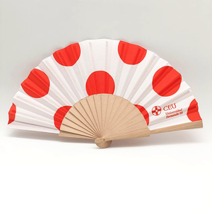 Bsbh Chất Lượng Cao Vải Gấp <span class=keywords><strong>Fan</strong></span> Tây Ban Nha Tay Bằng Gỗ Người Hâm Mộ Bán Buôn Biểu Tượng Tùy Chỉnh In Lụa Gỗ Cầm Tay Quạt Tay - Product Image 5