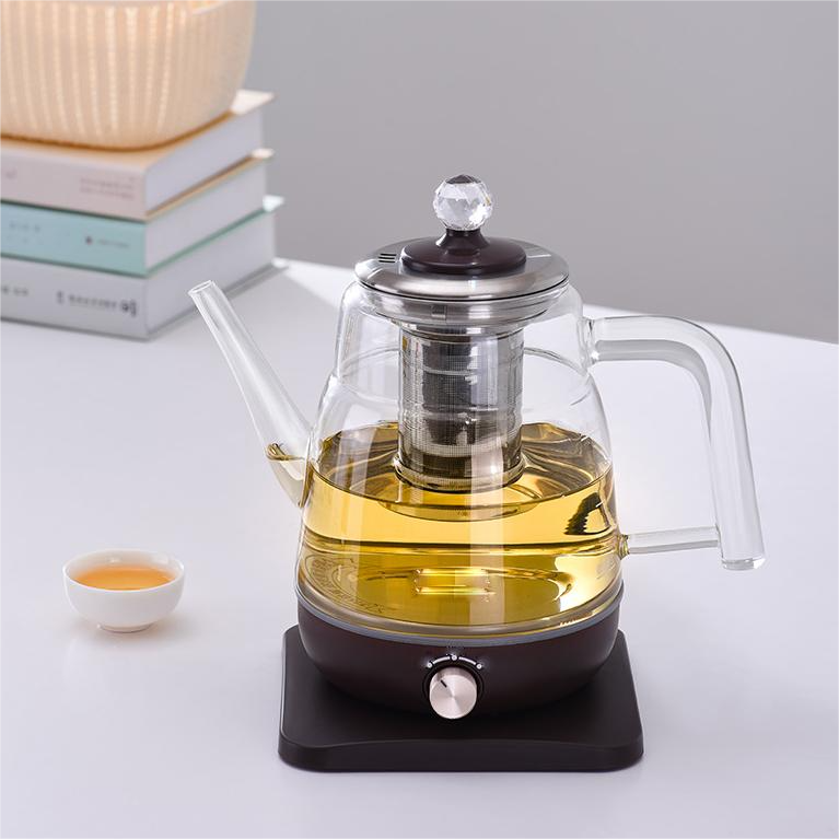 electric kettle for boiling water with tea pot