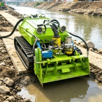 Robot de dragage intelligent sans drainage requis avec lumière LED pour travaux fluviaux intelligents