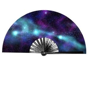 Guan Sen <b>Large</b> Custom Printed Folding Hand <b>Fan</b> 33cm Dance Party Marriage Promotional Gifts Wholesale Fabric Painted Technique - Product Image 6