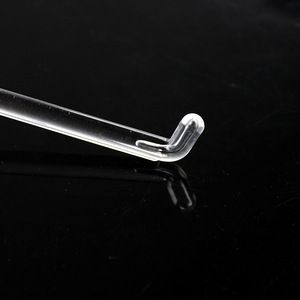 Nhựa trong suốt Apple-Heart hình hiển thị móc cho đồ trang sức siêu thị triển lãm hiển thị với siêu cửa hàng khe cắm - Product Image 3