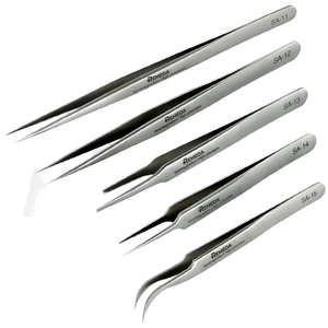 Tijera curva para cejas de acero inoxidable con etiqueta privada con tijera de resorte de Punta puntiaguda para mantenimiento de paisaje herramienta de plantas acuáticas - Product Image 1