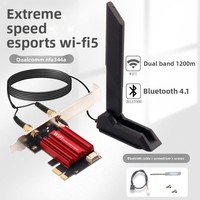 Tarjeta de Red Inalámbrica PCI Express de Escritorio de Doble Banda AC1200 DW1820 5G de Alta Velocidad con Receptor Wi-Fi Gigabit Integrado