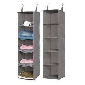 Hanging Closet Organizers and Storage Collapsible Hanging Closet <b>Shelves</b> for RV Wardrobe Camp Hanging Organizer for Shoes Toys - Product Image 1