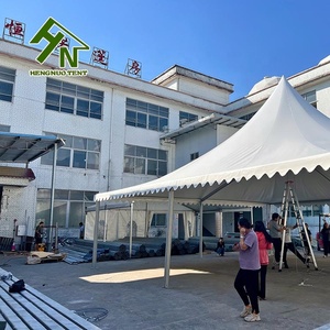 Gazebos <span class=keywords><strong>de</strong></span> fête <span class=keywords><strong>de</strong></span> mariage <span class=keywords><strong>de</strong></span> luxe auvent blanc 10x10M grande pagode d'événement tente étanche en vente - Product Image 3