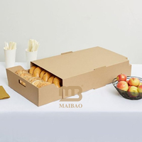Logo personnalisé Burger Sandwich grandes boîtes à lunch en carton plateaux de restauration livraison table à vapeur complète boîte à tiroir carré alimentaire