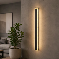 Projecteur mural LED extérieur étanche avec diffuseur en polycarbonate et corps en aluminium, blanc chaud, pour usage en jardin