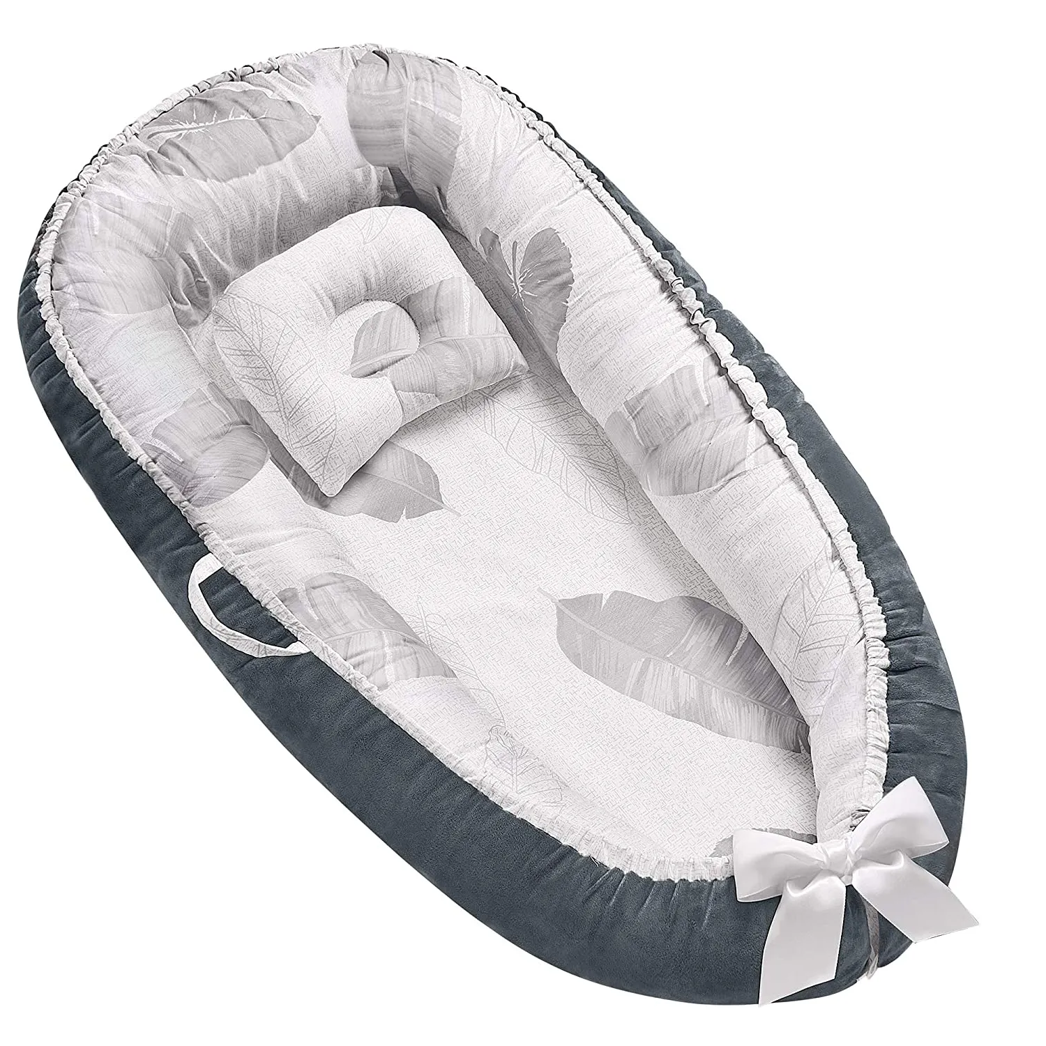 CPC ASTM CPISA מוסמך סופר רך כותנה מרופד תינוק כסא, מתקפל מיטת תינוק עם מילוי, נייד תינוק קן מיטה