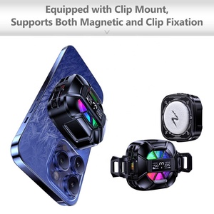 Quạt làm mát điện thoại chơi game từ tính <span class=keywords><strong>RGB</strong></span> SMONAMA TL26 với cổng Type C và màn hình LCD, tích hợp giá đỡ điện thoại - Product Image 6