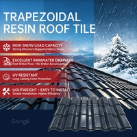 Tuile de toit ondulée espagnole en résine synthétique PVC, revêtement ASAPVC, ignifuge, imperméable, prix usine