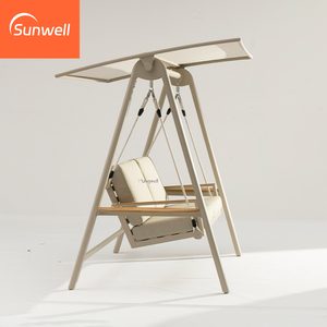 Divano Letto Reclinabile Moderno da Esterno per Hotel con Schiuma ad Alta Densità, Metallo Ecologico Anti-UV per Soggiorno e Camera da Letto - Product Image 4