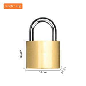 सुरक्षा ताला फैक्टरी मूल्य थोक नक़ल तांबा ताला 32mm 38mm 50mm लोहा ताला - Product Image 6