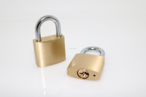 Nouveau <span class=keywords><strong>cadenas</strong></span> en or 30 mm avec anse renforcée, corps en laiton massif, antivol et anti-coupure - Product Image 3
