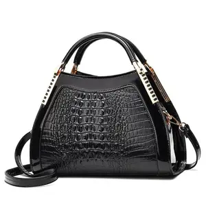 Oem Crossbody Boodschappentassen Borse Da Donna Women'S Shoulder Designer Luxury Leather Courier Crocodile Pattern Capacity Bag