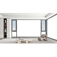 Fanchen XT12 Portes en aluminium à double vitrage verticales faciles à nettoyer Essuyez une fois, brillez toujours