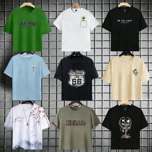 T-shirt a maniche corte da <span class=keywords><strong>uomo</strong></span>, nuova collezione Estate 2025, <span class=keywords><strong>di</strong></span> <span class=keywords><strong>tendenza</strong></span>, in seta ghiaccio e cotone, <span class=keywords><strong>abbigliamento</strong></span> <span class=keywords><strong>uomo</strong></span> - Product Image 1