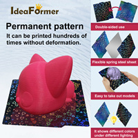 Ideahex warna-warni 257x257mm dua sisi halus PEH Hotbed Bambu Lab X1/P1P/A1 seri 3D pencetakan membangun piring 270g