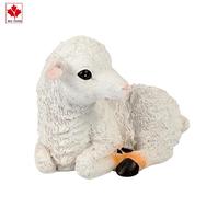 Figurine de mouton réaliste personnalisée Sculpture d'animal de jardin de stature d'agneau