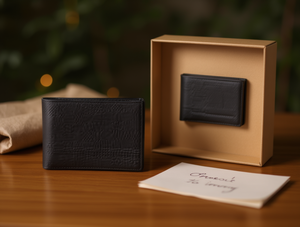 Portafoglio in Pelle da Uomo Senza Fogli Staccabili, Set Regalo in Elegante Confezione, Regalo Personale alla Moda - Product Image 2