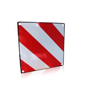 Segnale di avvertimento riflettente in alluminio spagna 2-in-1 rosso/bianco 500X500mm PVC germania - Product Image 4