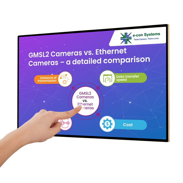 21.5 Inch Touchscreen LCD Monitor Wall-Mounted Industrial Display Screen Payment Kiosk