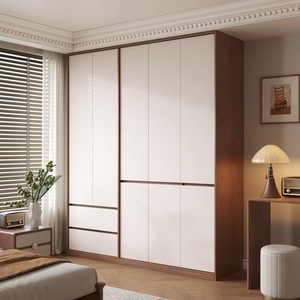 BALOM New Design Custom Made Wooden Wood Soft Close Drawers <b>Sliding</b> Door Bedroom Closet OEM Wholesale CE Certified - Product Image 5
