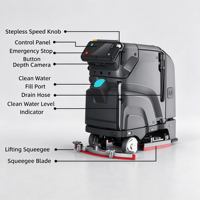 Robot de nettoyage autonome à commande vocale par application, évitant les obstacles, directement de l'usine, pour hôpitaux, écoles, aéroports, gares