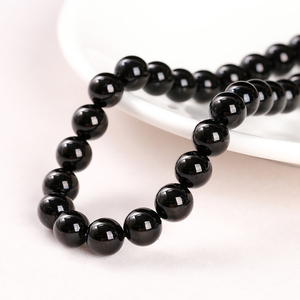 JD GEMS Perline di Tormalina Nera Naturale all'Ingrosso, Pietra Curativa di Alta Qualità per Creazione di Gioielli Fai-da-Te, Bracciali e Collane - Product Image 6