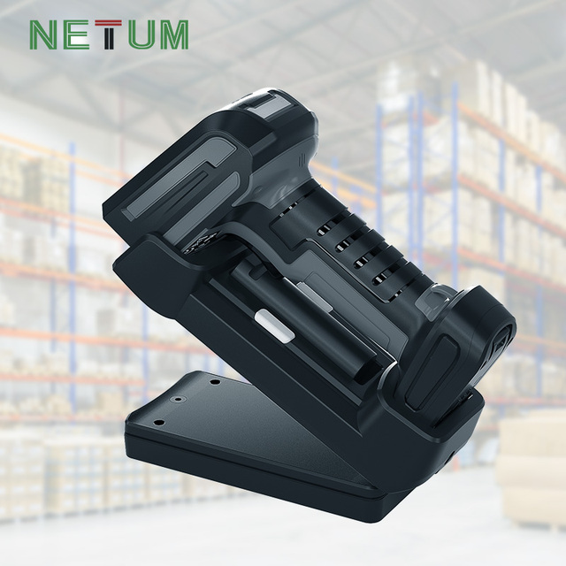 NETUM New Arrival Industrial Wireless Barcode Scanner 2D QR 1D Bar Code Reader 2.4G Wireless 3200mAh Compatible with Bluetooth