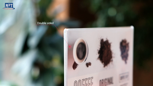 Portacarteles de Escritorio Swing Wing de 4 Pulgadas, Aluminio Plateado, para Oficina, Hogar, <span class=keywords><strong>Aula</strong></span> - Product Image 2