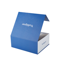 Boîte d'emballage en papier pour aligneurs dentaires, extra large, recyclée, design personnalisé, 24 compartiments, avec compartiment pour cadeau