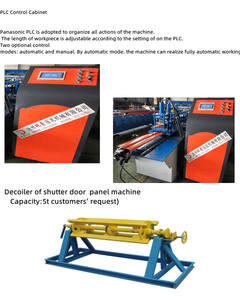 Machine hydraulique de formage à froid de feuille de couleur de panneau métallique de portes de volet roulant de <span class=keywords><strong>Garage</strong></span> - Product Image 4