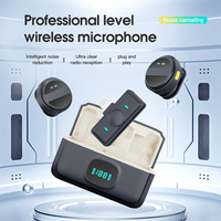 Micro magnétique sans fil professionnel à réduction de bruit 2.4G micro cravate sans fil professionnel pour le vlogging mobile