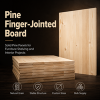 Panneau de pin à jointure dentée sur mesure pour ateliers de menuiserie et production de composants de meubles
