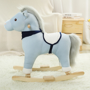 Nuevo estilo logotipo personalizado caballo mecedora tipo interactivo juguetes de peluche bebé reconfortante juguetes de animales de peluche de personaje/<span class=keywords><strong>dibujo</strong></span> - Product Image 5