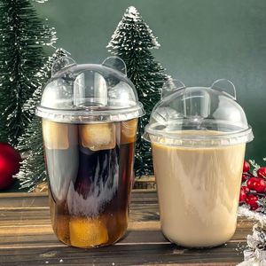 Gobelets <span class=keywords><strong>en</strong></span> <span class=keywords><strong>Plastique</strong></span> Jetables <span class=keywords><strong>de</strong></span> 16oz avec Couvercles Dômes et Pailles – <span class=keywords><strong>Lot</strong></span> <span class=keywords><strong>de</strong></span> 50 Clairs pour Café Glacé, Jus, Boissons, Fêtes et Pique-niques <span class=keywords><strong>en</strong></span> Extérieur - Product Image 2
