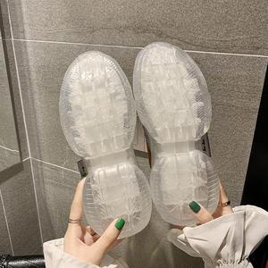 Quatre saisons meilleures ventes chaussures à doublure en maille respirante à la mode avec gelée de cristal et semelle arc-en-ciel à la mode décontracté confortable - Product Image 4