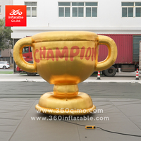Mascotte gonflable géante 360° personnalisée, design réaliste, monstre de dessin animé, trophée publicitaire gonflable pour événement extérieur