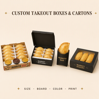 Emballage personnalisé en carton pour empanadas et raviolis, avec compartiment individuel pour sauce, finition mate, pour plats à emporter et restauration rapide