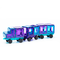 Juego de 100 Piezas de Bloques Magnéticos Translúcidos, Bloques de Construcción Magnéticos para Niños, Juguete STEM al por Mayor, ASTM EN71 CPC CE, No Tóxico, ABS