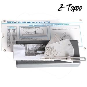 तिरछा-टी पट्टिका वेल्ड गेज वेल्ड कैलकुलेटर वेल्ड माप पद्धति के विषम जोड़ों पट्टिका वेल्ड - Product Image 5