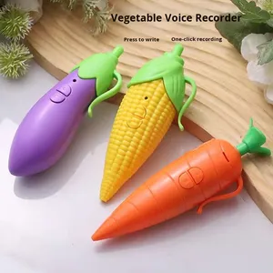 Grabadora de Voz de Madera con Forma de Zanahoria, Creativa, Bonita y Elegante, para Estudiantes, para Aprender a Escribir, Bolígrafo - Product Image 3